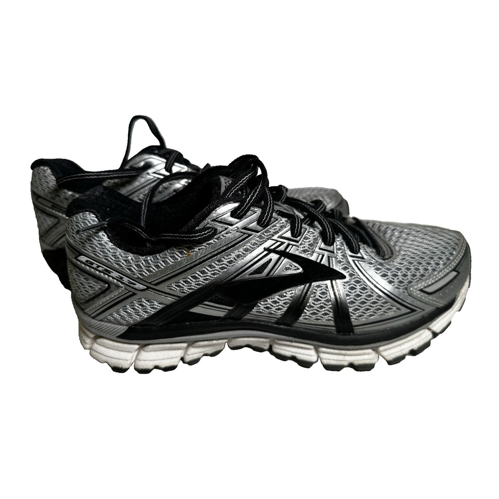Brooks Adrenaline GTS 17 Running Shoes Sz 7 MED D Sneakers Black/Silver Gorpcore